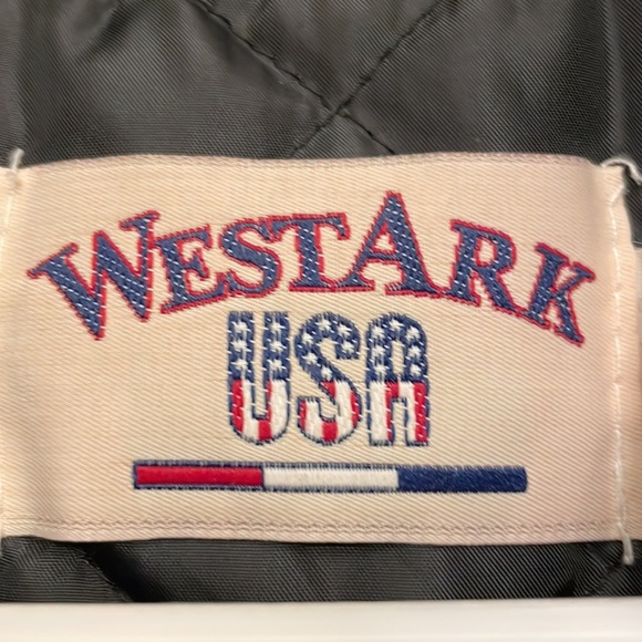 WestArk USA “The Middle.” Crew Bomber Style Jacket, L. Black, with green. - Picture 5 of 6